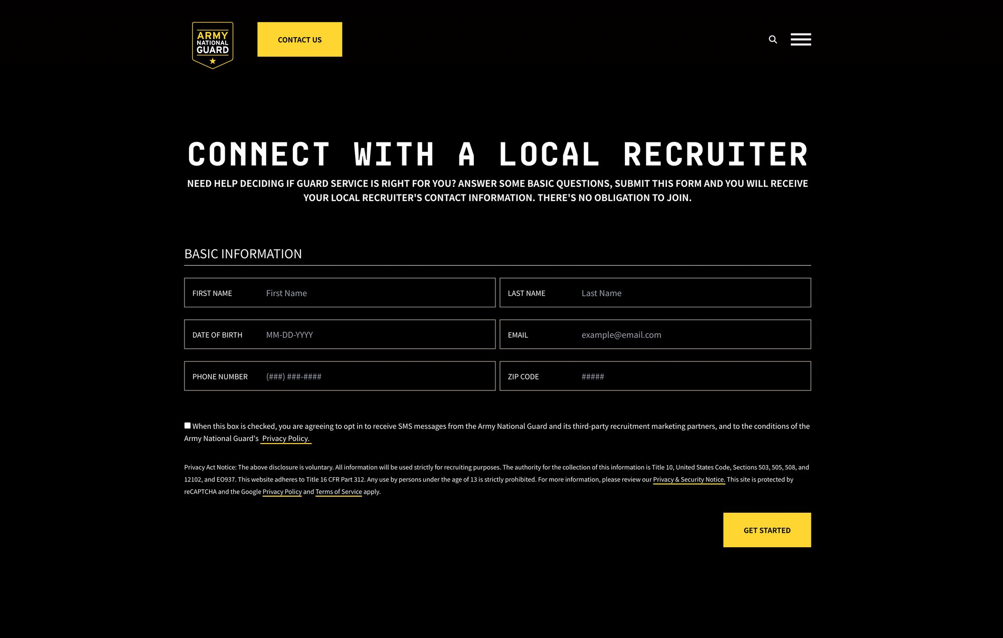 ARNG website-GetStarted